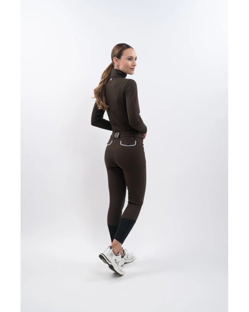 Jaipur Pantalon polaire équitation - Cacao