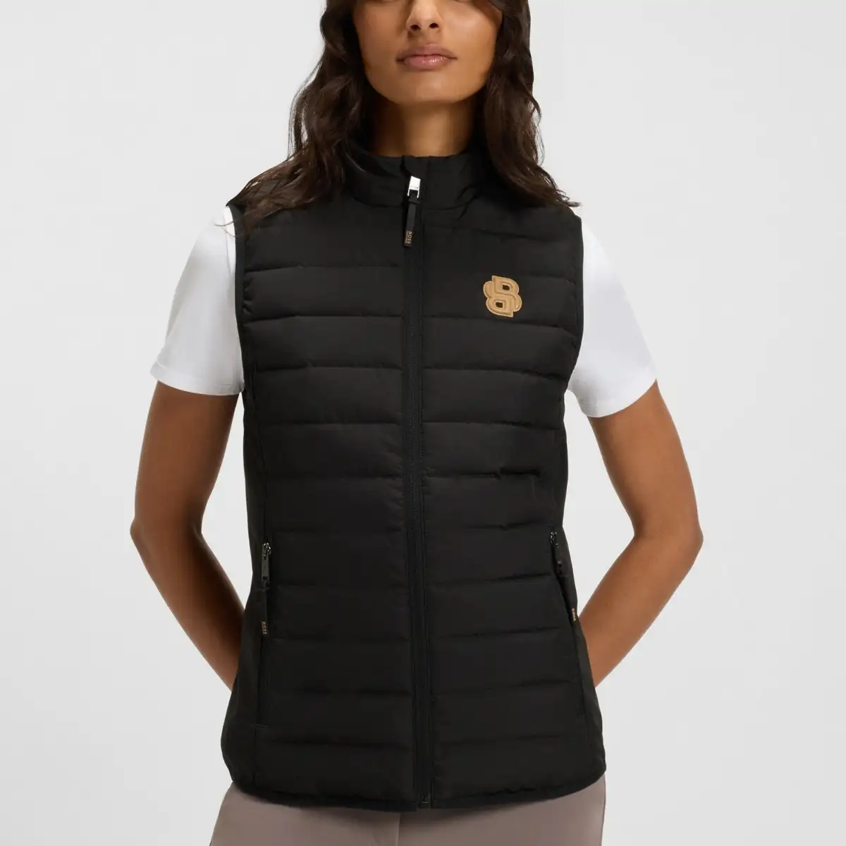 Veste sans manches d’équitation imperméable à monogramme double B