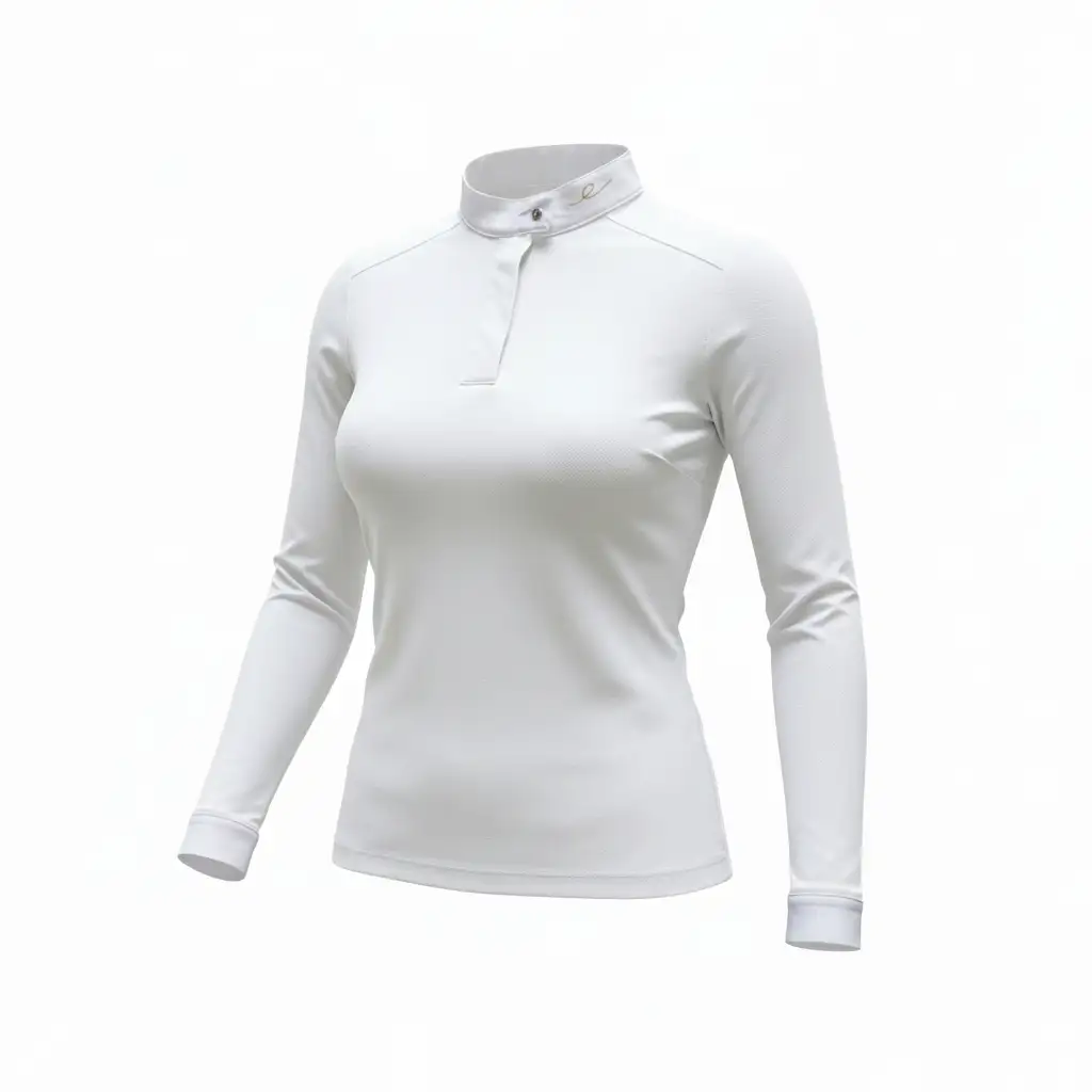 Polo de concours Alexandra Blanc