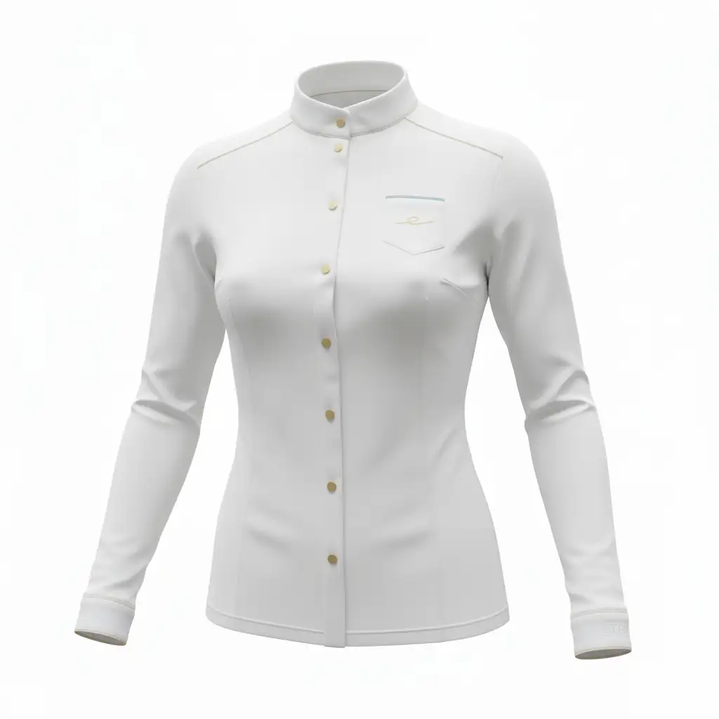 Polo de concours Coralie Blanc
