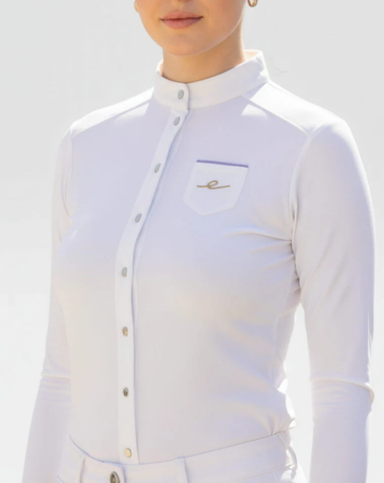 Polo de concours Coralie Blanc