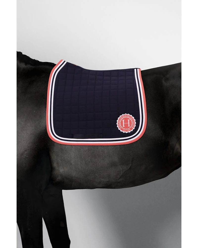 HARCOUR Soft Tapis de selle - Navy/Grapefruit copie