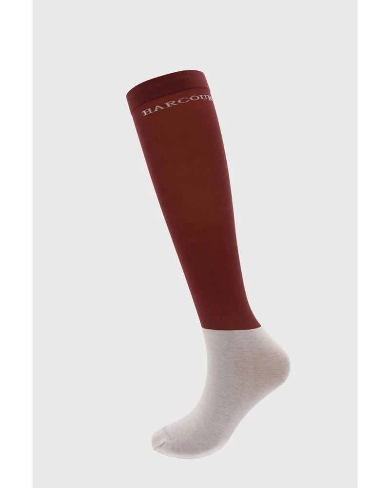 HARCOUR Vaya Chaussettes Rider (x2) - Noir (Black)/Vigne (Vine)  35-39/40-46