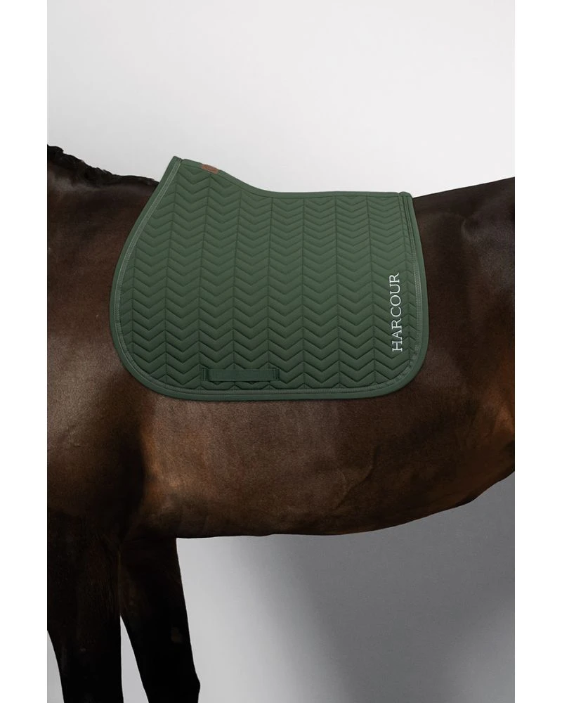 harcour Cobalt Tapis de selle -Jumping Trefle