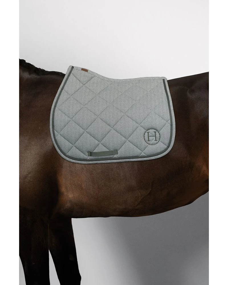 HARCOUR Charma Tapis de selle - Chevrons Trefle Jumping